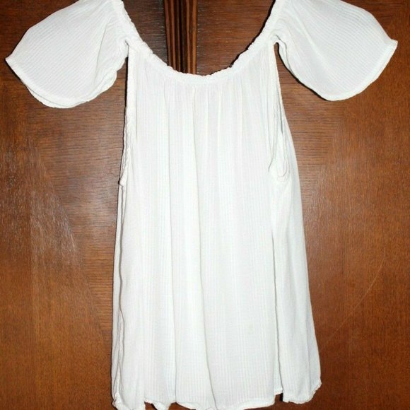 Italian Summer Blouse Overlap Back Flutter Sleeve - Picture 5 of 6